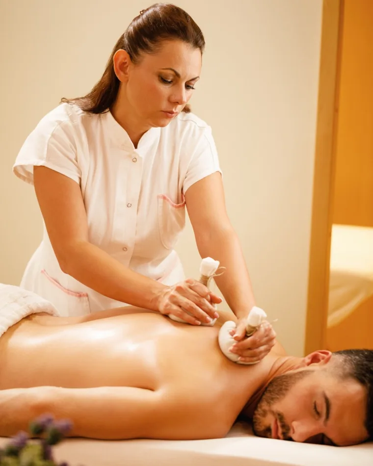 Herbal Compress Massage at Huma Karachi Massage